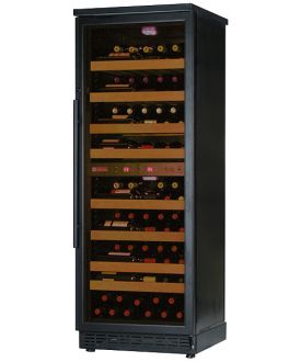 Enlarge Allavino CWR273D-2BB 97 Bottle Dual-Zone Wine Cellar Refrigerator - Black Cabinet with Black Door