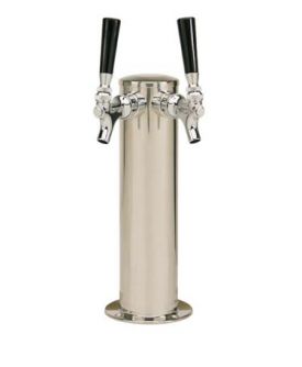 Enlarge D4743DTKR - 2 Faucets Polished Stainless Steel Glycol Cooled Draft Tower - 3