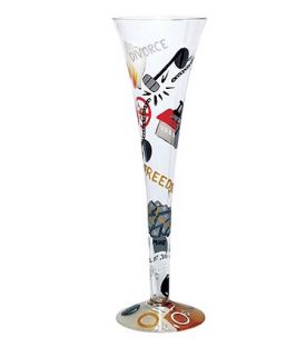 Enlarge Divorce Champagne Flute Glass by Lolita Champagne Moments Collection