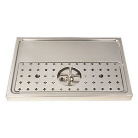 Enlarge DP-1605 - Stainless Steel Rinser Drain Drip Tray - 23 5/8