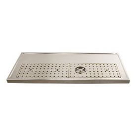 Enlarge DP-1608 - Stainless Steel Rinser Drain Drip Tray - 47-1/4