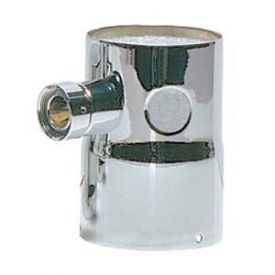 Enlarge Single Product Tower Adapter - 2 Holes, 1 Shank Assembly - Chrome