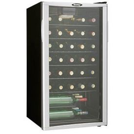 Enlarge Danby DWC350BLPA 35-Bottle Wine Cooler - Platinum Door Trim