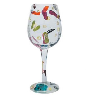 Enlarge Flip Flops Wine Glass by Lolita Love My Wine Collection
