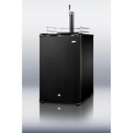 Enlarge Summit SBC570B Kegerator Beer Cooler Tap Dispenser - Black Cabinet and Door