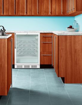 Enlarge Summit SWC6GWLCSS 51-Bottle Wine Refrigerator - SS Cabinet/White Door Trim