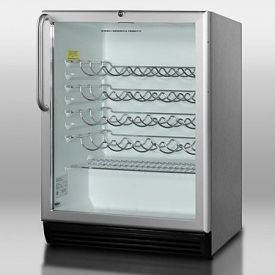 Enlarge Summit SWC6GBLCSS 51-Bottle Wine Refrigerator - SS Cabinet/Aluminum Door Trim