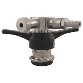Enlarge Low Profile D System Keg Coupler w/Pressure Relief Valve