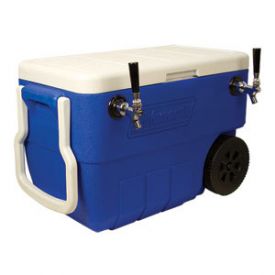 Enlarge HDCP-D2-50B - Double Faucet Jockey Box - 50 Qt. Cold Plate Cooler