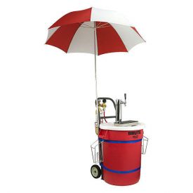 Enlarge JEPK-DA-CH-U - Draft Kart with Umbrella, Chrome Draft Tower