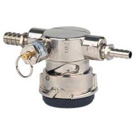 Enlarge Perlick Lo-Boy Low Profile D System Keg Tap Coupler w/ Pressure Relief