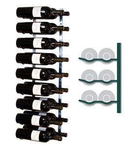 Enlarge Vintage View MAG2-P - 18 Magnum / Champagne Bottle VintageView Wine Rack - Platinum Series Finish