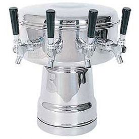 Enlarge MTB-4PSS Chrome 4-Faucet Mushroom Draft Beer Tower - 7-1/2