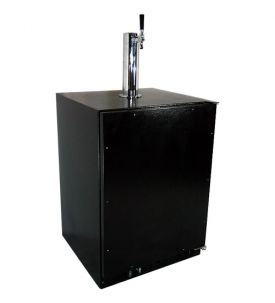 Enlarge Marvel 61HK-BB-O-R Built-in Beer Dispenser - Black Cabinet / Custom Overlay Door