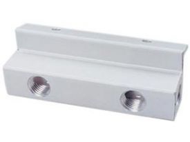 Enlarge Aluminum Manifold Only - Two Way - for Kegerator Beer Line Distributors