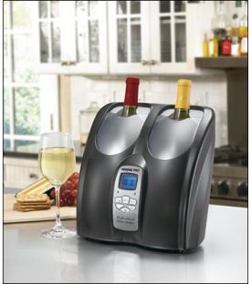 Enlarge Waring Pro PC200 Double Wine Chiller Cooler, Black