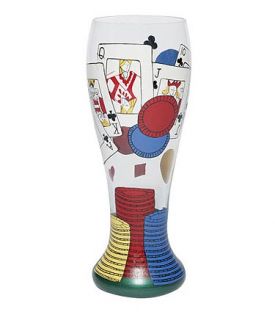 Enlarge Poker Pilsner Glass by Lolita Gotta Love Beer Collection