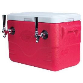 Enlarge CB282R-5070 - Double Faucet Jockey Box - 28 Quarts, 70 & 50 Feet Stainless Steel Coils