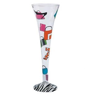 Enlarge Shopaholic Too Champagne Flute Glass by Lolita Champagne Moments Collection