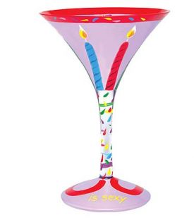 Enlarge Sixty is Sexy Martni Glass by Lolita Love my Martini