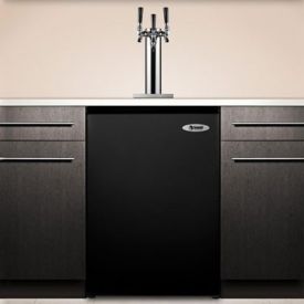 Enlarge Summit SBC490BITRIPLE Triple Faucet Built-in Kegerator - Black