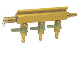 Enlarge 1743S - Aluminum Three-Way Air Distributor with Safety