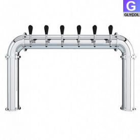 Enlarge AC191-6W Stainless Steel 6 Faucet - 3.3 Inch Column - Glycol Cooled