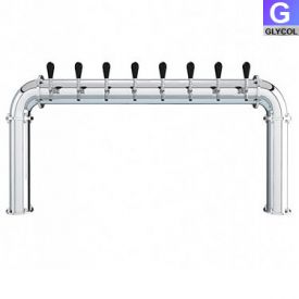 Enlarge AC228-8 Stainless Steel 8 Faucet - 3.3 Inch Column - Glycol Cooled
