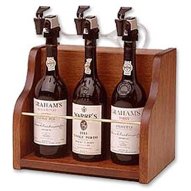 Enlarge WineKeeper The Vintner 3 Bottle Wine Dispenser Preservation - Mahogany Cabinet