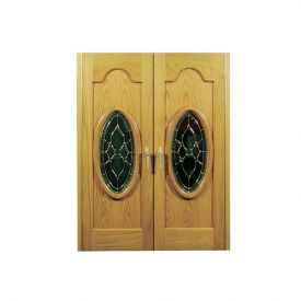 Enlarge Vinotemp Napoleon 230 Wine Cellar - Two Oval Glass Doors - 160 Bottle Count
