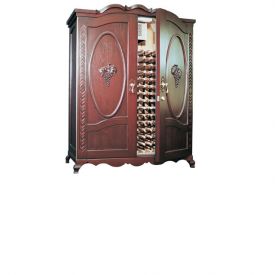 Enlarge Vinotemp Louis Napa 700 Luxury Wine Cellar - Two Grape Motif Doors - 400 Bottle