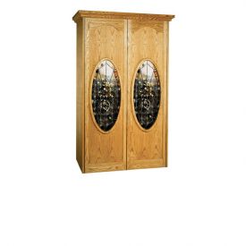 Enlarge Vinotemp Napoleon 700 Wine Cellar - Two Oval Glass Doors - 440 Bottle Count