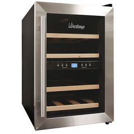 Enlarge Vinotemp VT-12TEDS-2Z 12-Bottle Thermoelectric Dual Zone Wine Cooler