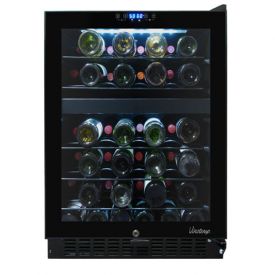 Enlarge Vinotemp VT-46TS-2Z - 46 Bottle Dual-Zone Touch Screen Wine Cooler
