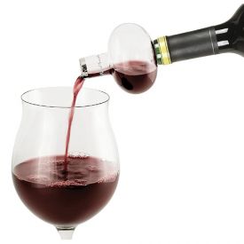 Enlarge Final Touch WA5 Wine Scent and Flavour Enhancer with Wood Stand and Matching Glass Stopper
