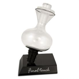 Enlarge Final Touch WA71 Glass Wine Scent and Flavour Enhancer with Wood Stand and Glass Stopper