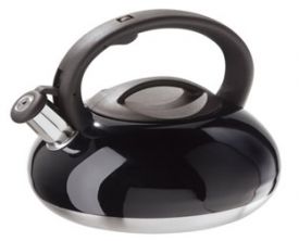 Enlarge Oggi 7196.3 Stainless Steel Whistling Kettle - Black Finish