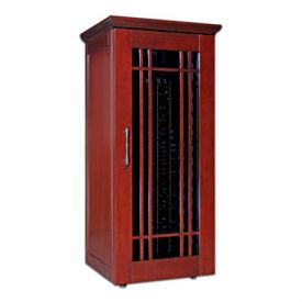 Enlarge Le Cache Mission 1400 172-Bottle Wine Cellar - Classic Cherry Finish