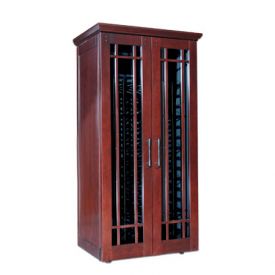 Enlarge Le Cache Mission 2400 286 -Bottle Wine Cabinet - Classic Cherry Finish