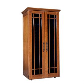 Enlarge Le Cache Mission 2400 286 -Bottle Wine Cabinet - Provincial Cherry Finish