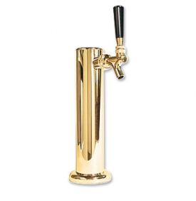 Enlarge D4740BR Polished Brass 1-Faucet Draft Beer Tower - 2-1/2