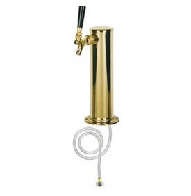Enlarge D4743T-PVD Polished PVD Brass 1-Faucet Keg Beer Tower - 3