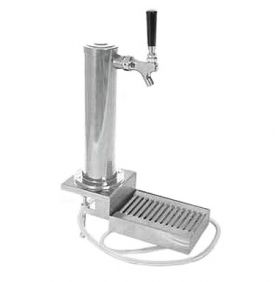 Enlarge DS531CL Chrome ABS Plastic Single Faucet Clamp-On Draft Beer Tower