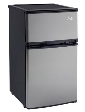 Enlarge Avanti RA304SST-1 - 3.1 CF Two Door Counterhigh Refrigerator - Black Cabinet with Stainless Steel Doors