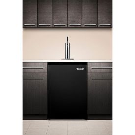 Enlarge Summit SBC490BI Built-in Beer Dispenser - Black Cabinet and Door