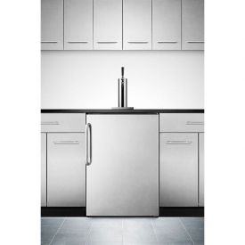 Enlarge Summit Kegerator SBC490BISSTB Built-in Beer Cooler w/ Stainless Steel Door