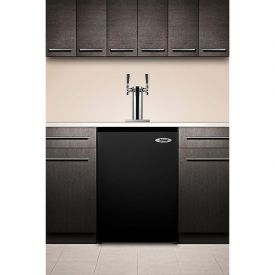 Enlarge Summit SBC490BITWIN Dual Faucet Built-in Kegerator - Black