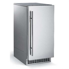 Enlarge Scotsman SCN60PA-1SS Nugget Ice Maker 80 lbs. Drain Pump - Stainless Steel Cabinet and Door