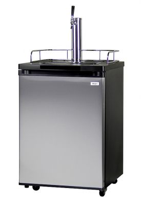 Enlarge Kegco K209SS-1 Full Size Kegerator - Black Cabinet with Stainless Steel Door