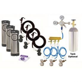 Enlarge Kegco Three Keg Homebrew Party Kegerator Kit - Ball Lock